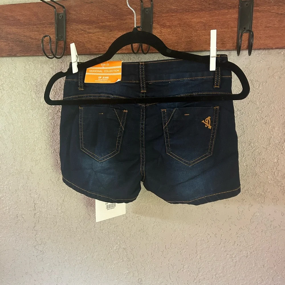 NEW VIP Jeans Women's Stretch Dark Wash High -Size 1/2